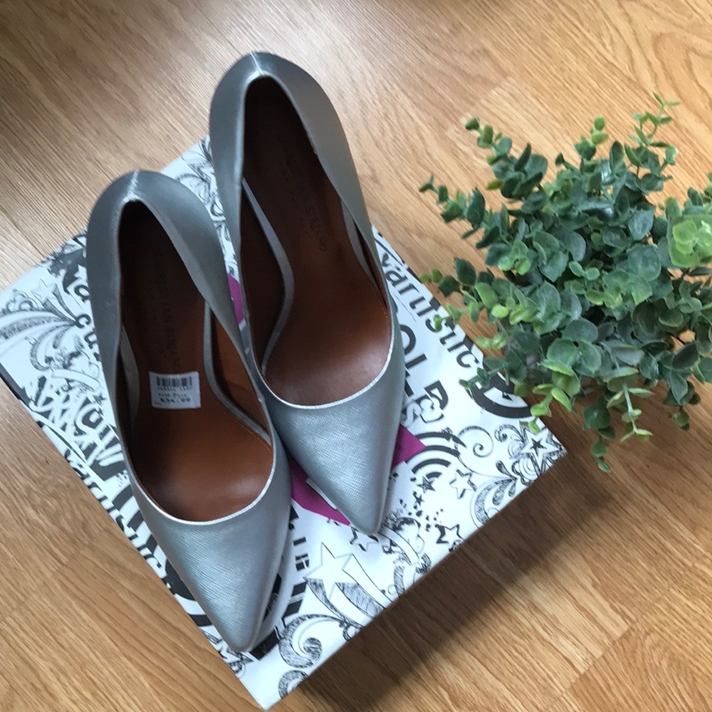 Silver Pumps